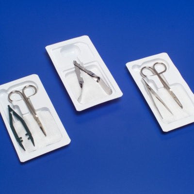 Buy Covidien CURITY Suture Removal Kit with Iris Scissors Curved 4.75", Adson Forceps Serrated  online at Mountainside Medical Equipment