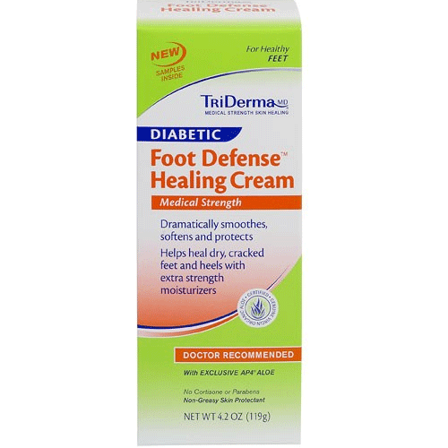 Buy Triderma/Genuine Virgin Aloe TriDerma Diabetic Foot Defense Healing Cream 2.2 oz  online at Mountainside Medical Equipment
