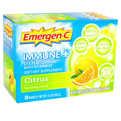 Buy Glaxo Smith Kline Emergen-C Immune System Support with Vitamin D Citrus  online at Mountainside Medical Equipment