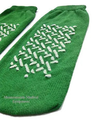 Buy Dynarex Slipper Socks, Non-Skid, Single Sided, Medium, Green, Pair  online at Mountainside Medical Equipment