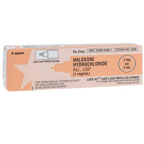 Naloxone Syringe in box