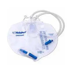Buy ReliaMed ReliaMed Drainage Bag 2000ml with Double Hanger and Sampling Port  online at Mountainside Medical Equipment