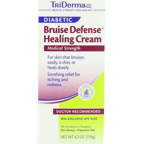 Buy Triderma/Genuine Virgin Aloe TriDerma Diabetic Bruise Defense Healing Cream 4.2 oz Tube  online at Mountainside Medical Equipment