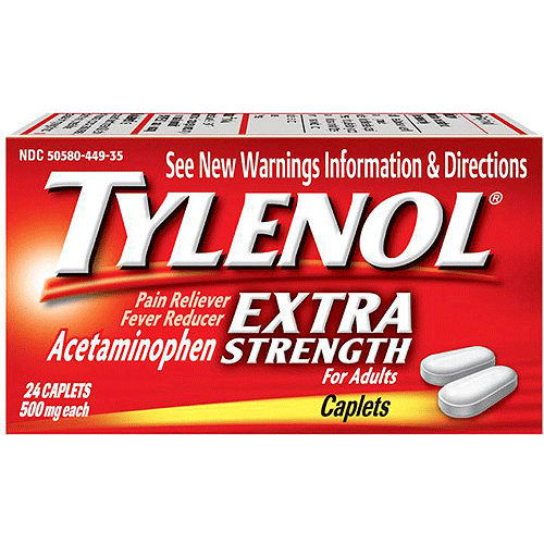 Buy Johnson and Johnson Consumer Inc Tylenol Extra Strength Caplets 24 Count  online at Mountainside Medical Equipment