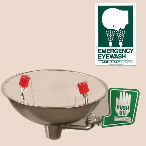 Buy Desert Assembly Opti-Klens Wall Mounted Emergency Eyewash Station  online at Mountainside Medical Equipment