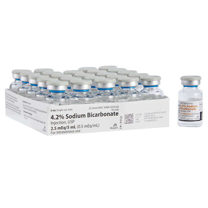 Sodium Bicarbonate 4.2% Injection Single-Dose Vials 5 mL x 25Tray by Pfizer (Rx)