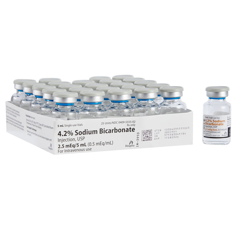 Sodium Bicarbonate 4.2% Injection Single-Dose Vials 5 mL x 25Tray by Pfizer (Rx)