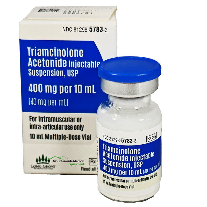 Triamcinolone Acetonide Injection 400 mg Per 10mL Multi-Dose Vial (Rx)