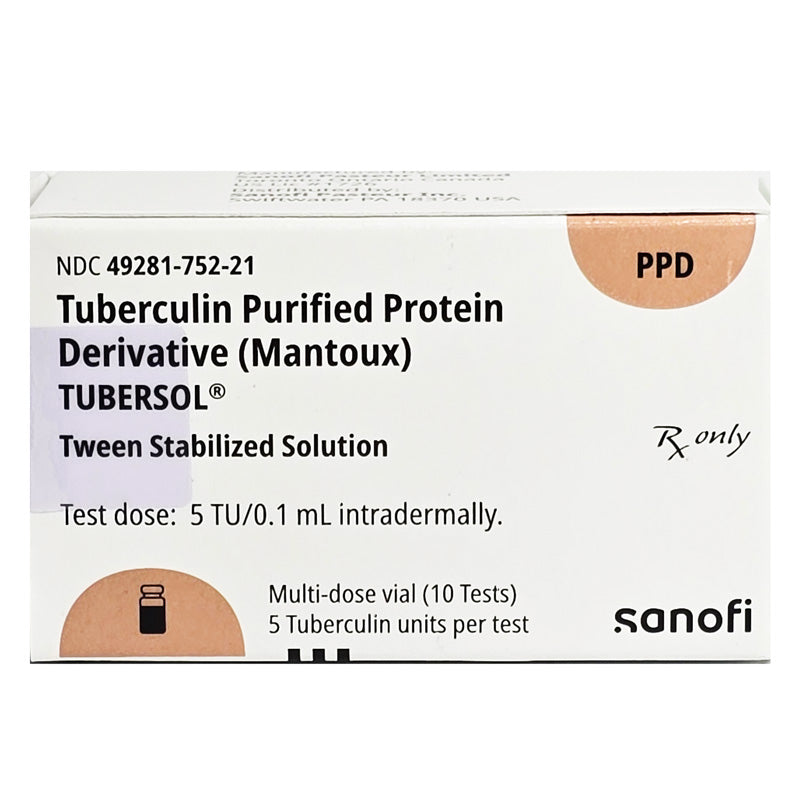 Tubersol Tuberculin Purified Protein Derivative (Mantoux) 1 mL (10 Tests) Tween Stabilized Solution (Rx) *Refrigerated Item*
