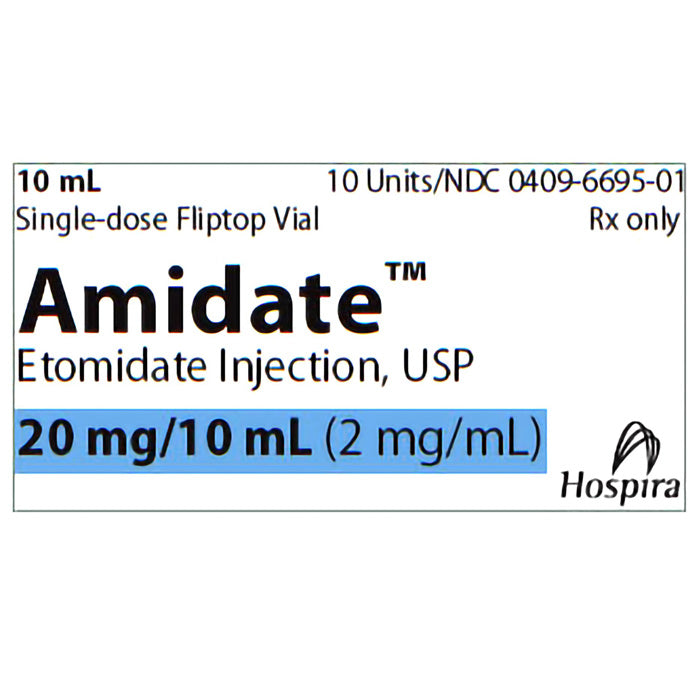 Etomidate Injections vials showing anesthesia medication for rapid sedation, medical use, dosage, and safe administration.