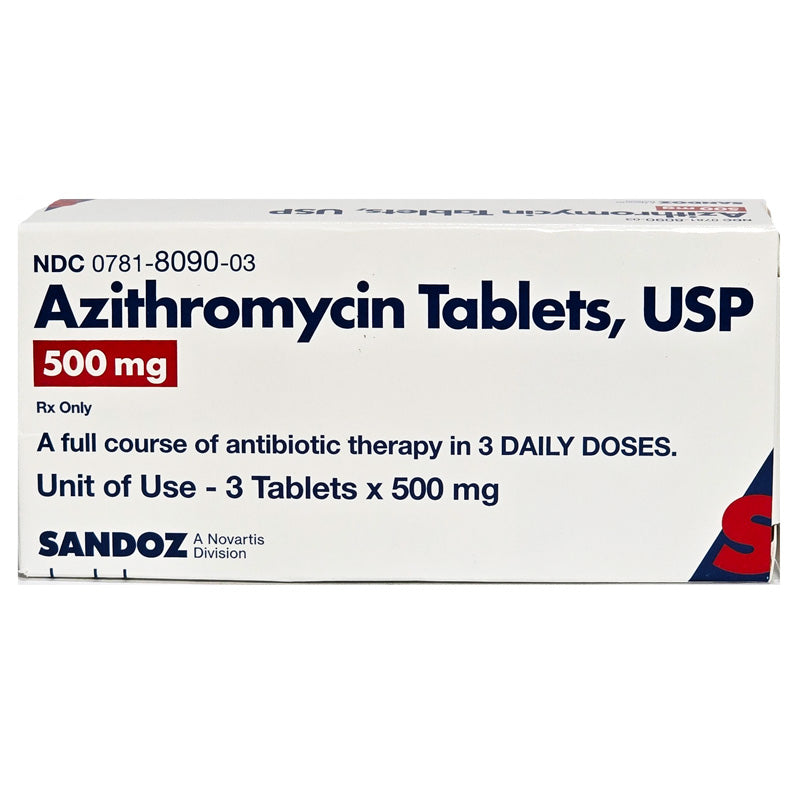 Azithromycin antibiotics for effective bacterial infection treatment and improved respiratory health.