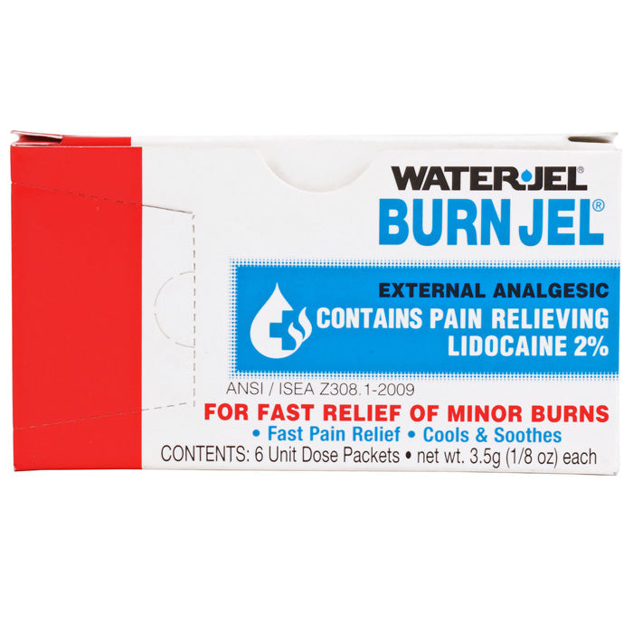 A selection of burn treatment products, including soothing gels, antiseptic creams, and bandages, designed for healing and pain relief.