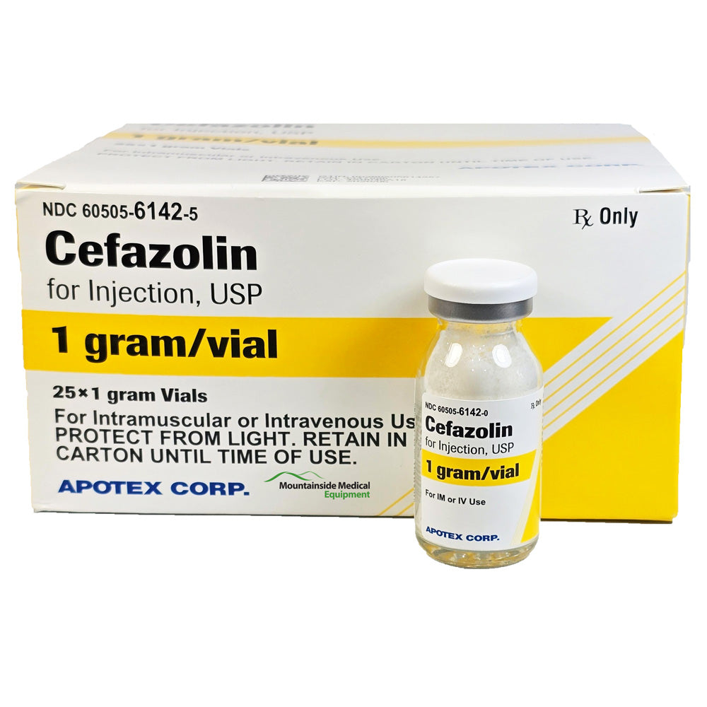 Cefazolin Sodium Injections in vials for bacterial infection treatment, supporting recovery and enhancing immune health with antibiotic therapy.