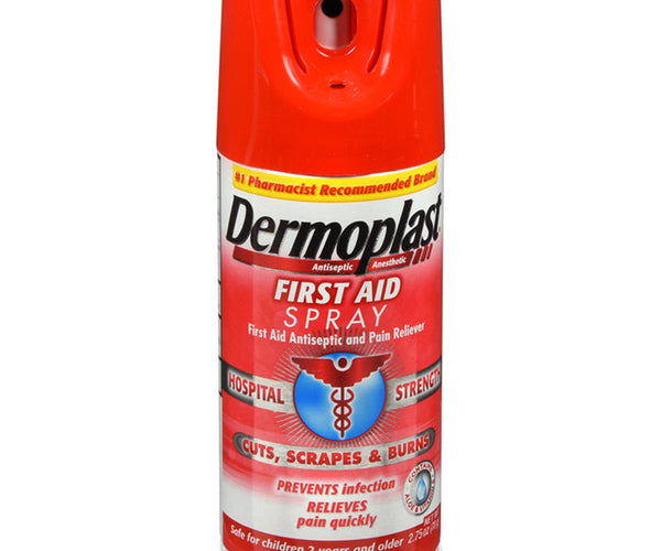 Dermoplast Pain Relief Sprays for Numbing, Burn Relief, Cuts, Scrapes ...