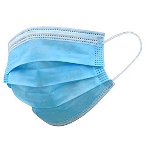 Disposable face masks, featuring 3-layer protection for enhanced safety, ideal for controlling germs and allergens.