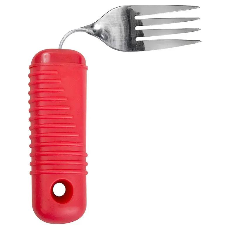 Adaptive eating equipment for mobility limitations, promoting independent dining and safer mealtime for individuals with disabilities.