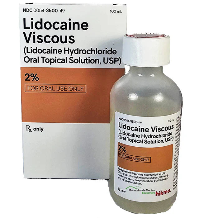 Lidocaine Oral Solutions for numbing relief, easing oral discomfort, and providing anesthetic effects for mouth and throat irritation.