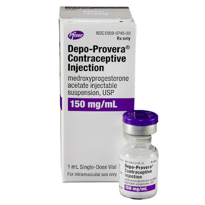 Medroxyprogesterone Acetate Medicines in injection form for hormone therapy and menstrual regulation, supporting reproductive health and balance.