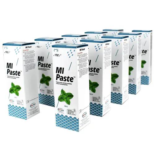 MI Paste Mint Flavor: Strengthens enamel, enhances dental health, and promotes oral hygiene with a refreshing mint taste.