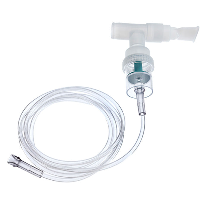 Nebulizer Kits that turns liquid medication into a fine mist (aerosol) that can be inhaled directly into the lungs