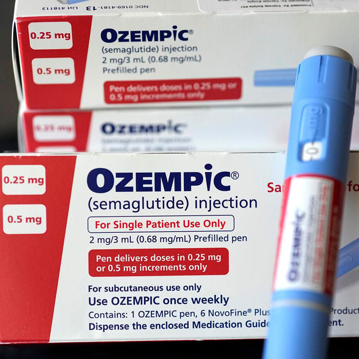 Ozempic injection pen for type 2 diabetes management, aiding in blood sugar control and supporting weight loss for improved metabolic health.