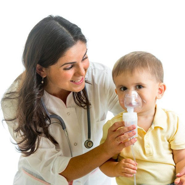 Pulmonology Supplies featuring spirometers, nebulizers, and oxygen tanks, essential for respiratory health and COPD management.
