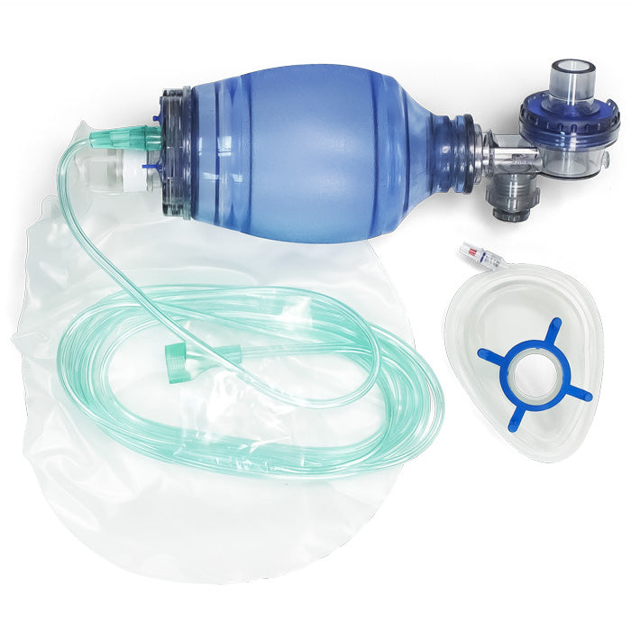 Resuscitation Masks and Ambu Bags essential for emergency airway management, CPR, and critical care, supporting effective respiratory aid.