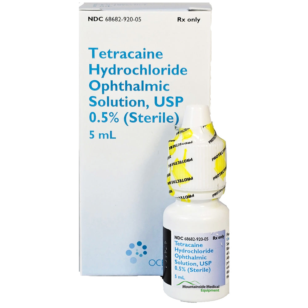 Collection of Tetracaine Injections, Eye Drops and Creams for topical anesthesia, pain relief, and soothing inflammation care.
