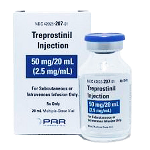 Treprostinil Medicines for pulmonary arterial hypertension, enhancing blood flow and improving heart function.