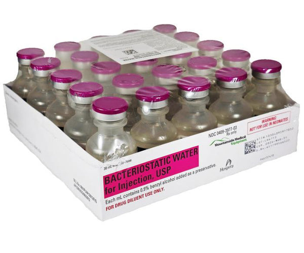 Bacteriostatic Water | Bac Water by Hospira | Mountainside Medical ...