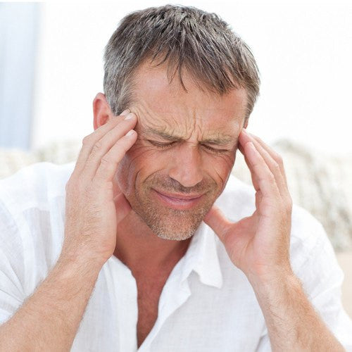 Headache Relief Medicines in bottles and tablet packs for pain management, targeting migraines and tension, with dosage instructions included.