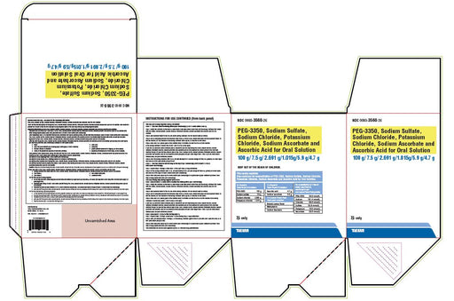 Package Label for Teva PEG 3350 Bowel Prep Oral Solution Powder Kit