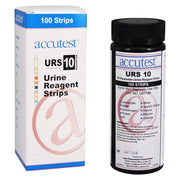 10UA Urine Reagent Test Strips by Accutest. 100 Count bottle