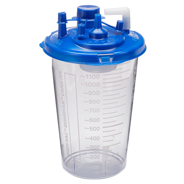 1200 mL Suction Canister with Sealing Lid by Medi-Vac Guardian