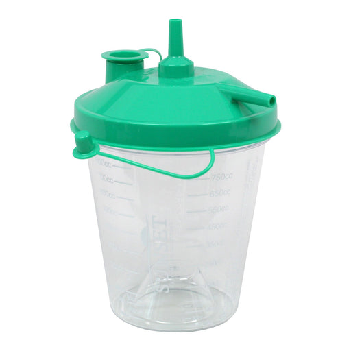 Hi Flow Suction Canister 800cc with Hydrophobic Filter, Leak-free Seal Default Title