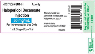 Buy Somerset Pharma Haloperidol Decanoate Injection 50 mg Single Dose Vial- Somerset  online at Mountainside Medical Equipment