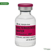 Bacteriostatic Water Injection by Hospira, Multiple Dose Vials 30 mL 25/Pack (Rx)