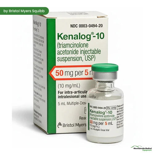 Kenalog 10 Injection (Triamcinolone Acetonide) 10 mg/ml Multi Dose Vial 5 mL (Rx)