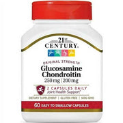 Glucosamine 250 mg with Chondroitin 200 mg Capsules for joint support, promoting cartilage health and pain relief.