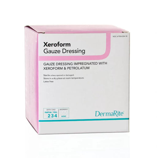 Buy Dermarite Xeroform Petrolatum Gauze, 2" x 2", Sterile, 25/bx  online at Mountainside Medical Equipment