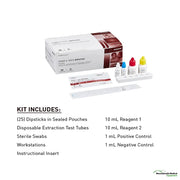Rapid Strep A Test Kit Throat Swab Specimen Dipsticks, 25 Test Per Box