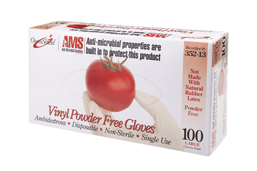 Anti-microbial Vinyl Gloves For Hand Protection