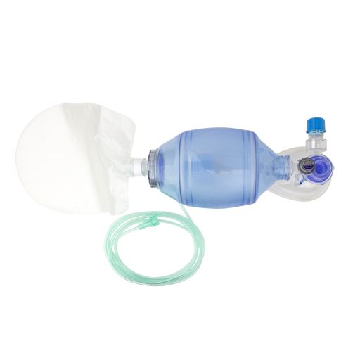 Manual Pulmonary Resuscitator with Mask and Peep Valve, Adult