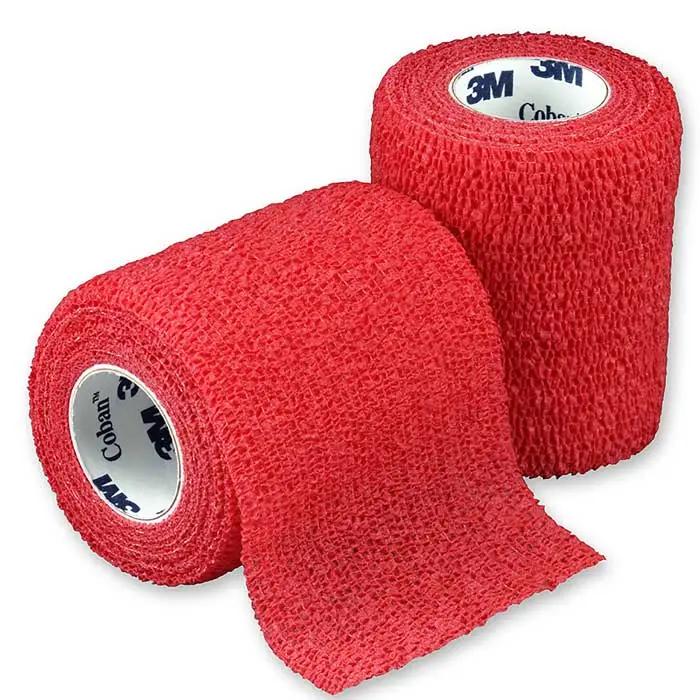 3M Coban Red Color Self Adherent Adhesive Wrap Bandage 1583R 3M Coban Red Color Self Adherent Adhesive Wrap Bandage 1583R