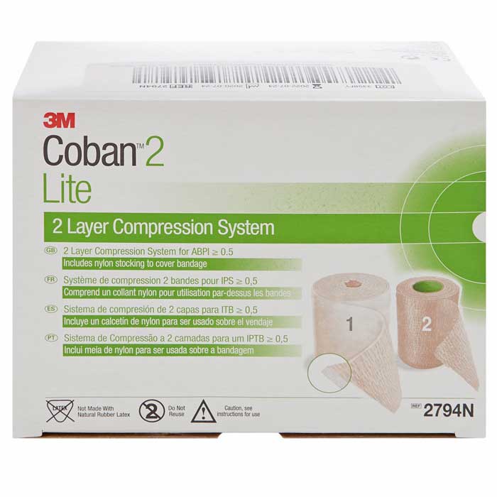 Coban Latex-Free 2-Layer Lite Compression System
