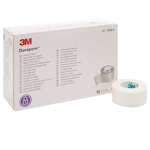 3M Durapore Surgical Tape (Hypoallergenic) showcasing its durable, skin-friendly design ideal for wound care applications.