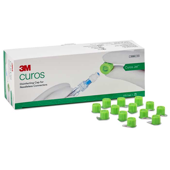 3M Curos Jet Disinfecting Caps for Needleless Port Connectors CFJ1 Series