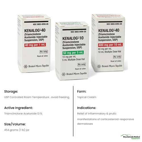 Kenalog 10 Injection (Triamcinolone Acetonide) 10 mg/ml Multi Dose Vial 5 mL (Rx)