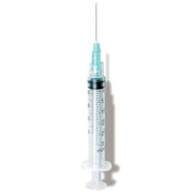 3cc Syringe with Needle 23 G x 1.5" for precise medication dosing, vaccine administration, and effective fluid injection. Safe and reliable.