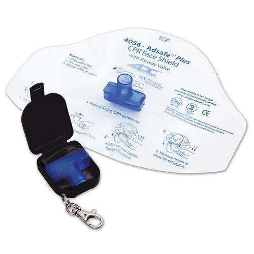 Adsafe CPR Face Shield: Key Chain Clasp for Emergency